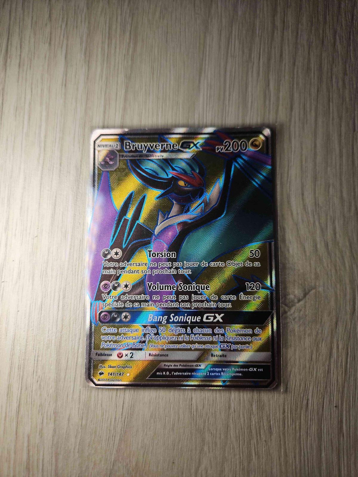 Carte Pokémon Bruyverne GX Arc-en-ciel