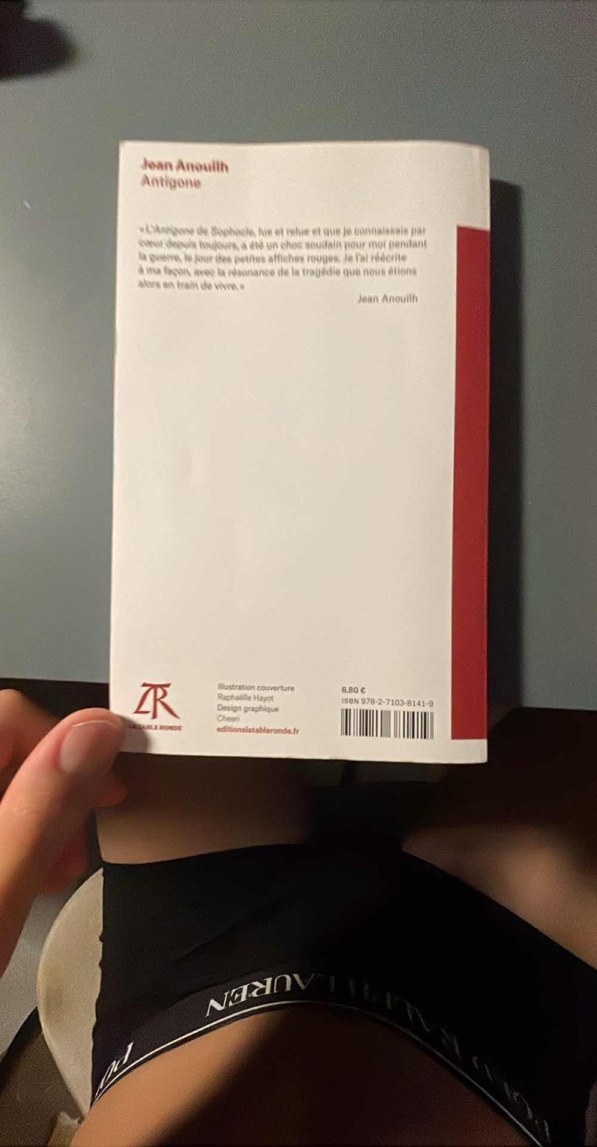 Livre "Antigone" de Jean Anouilh - Éditions La Petite Vermillon 2