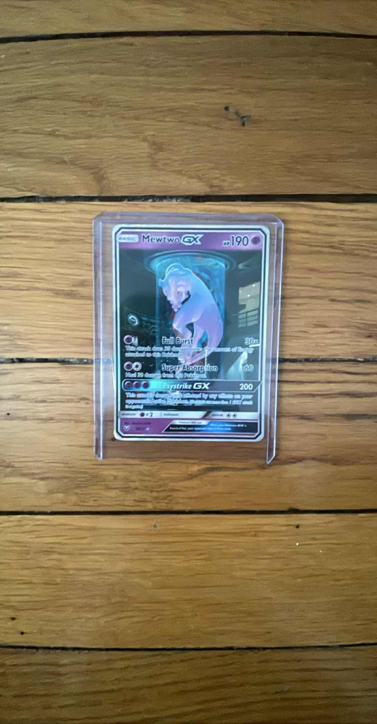 Carte Pokémon Mewtwo GX Full Art Promo SM77