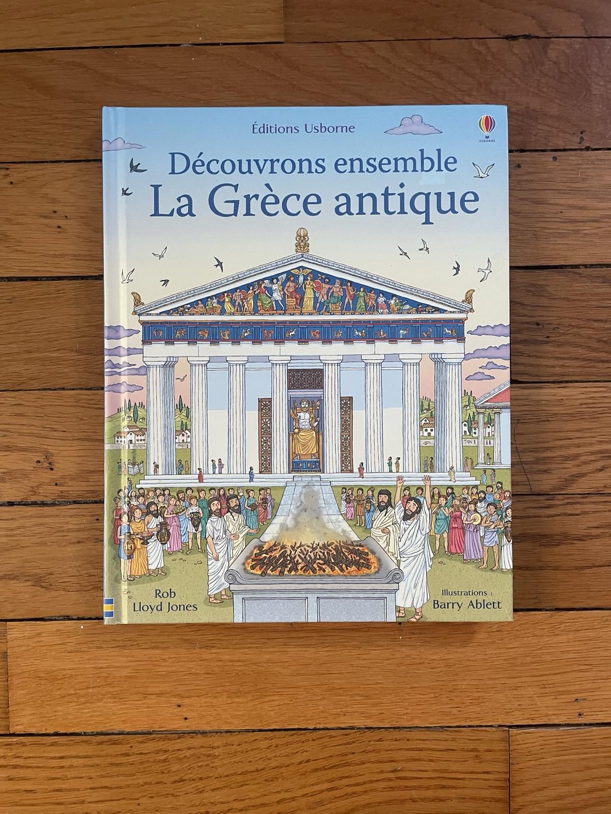 Livre jeunesse Usborne : Découvrons ensemble La Grèce antique