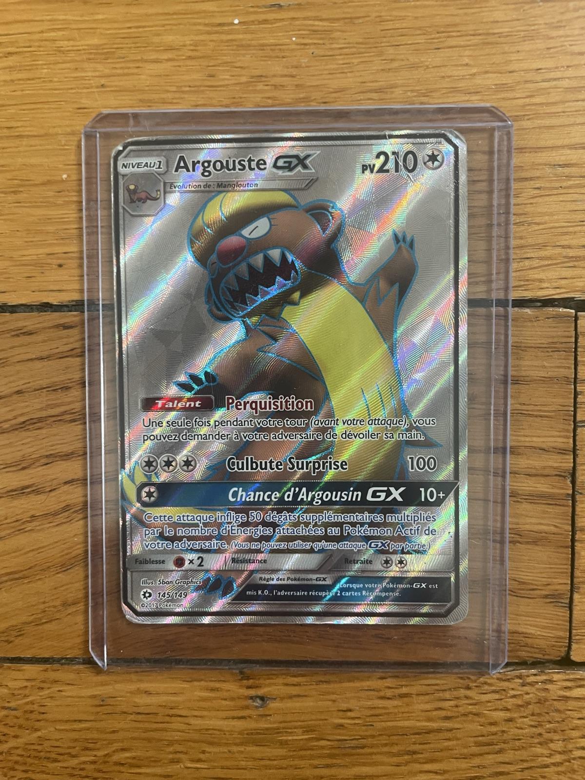 Carte Pokémon Argouste GX Full Art