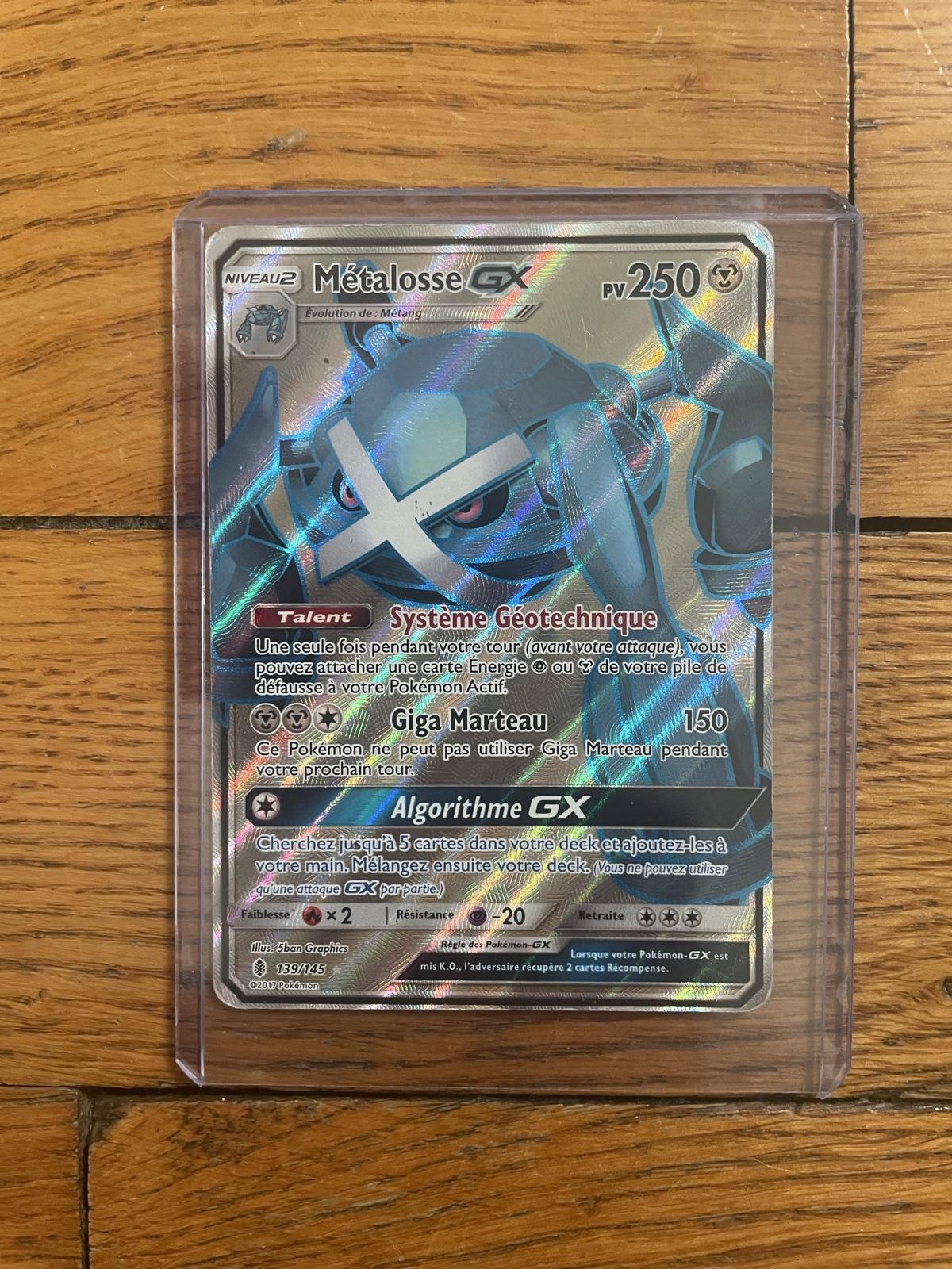 Carte Pokémon Métalosse GX Full Art 139/145