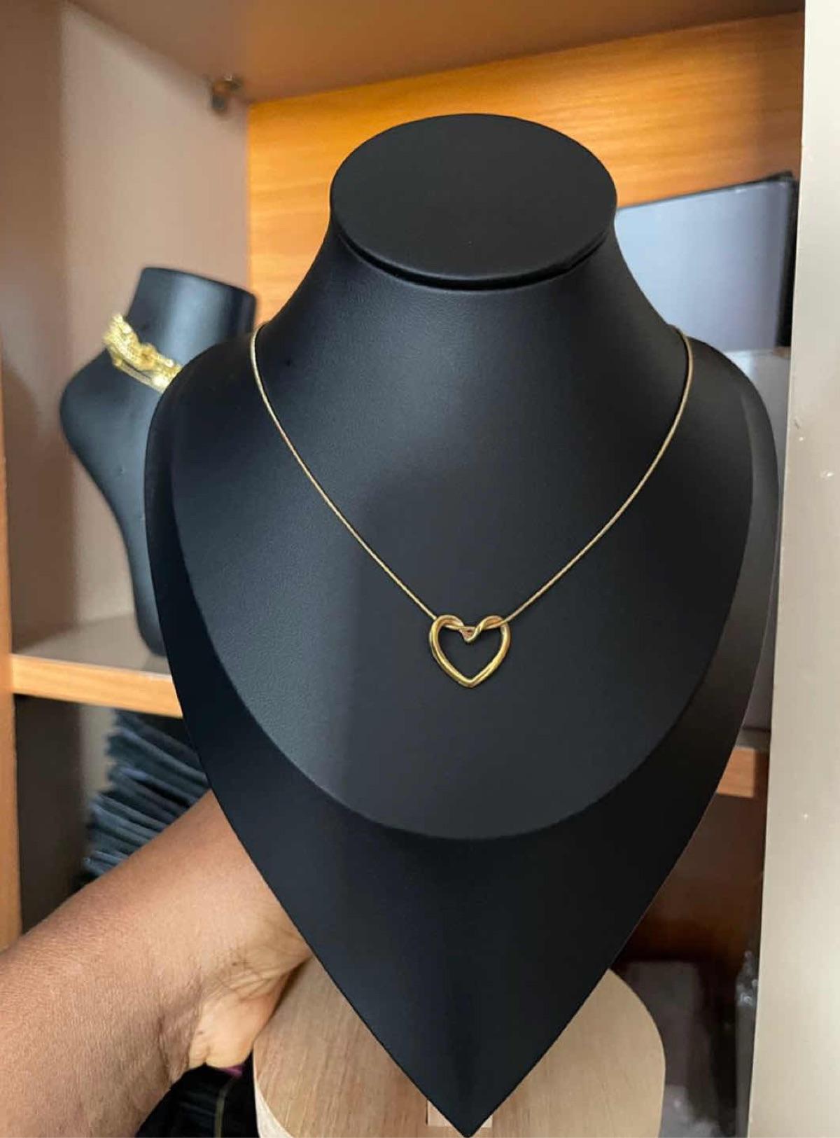 Collier pendentif cœur en or