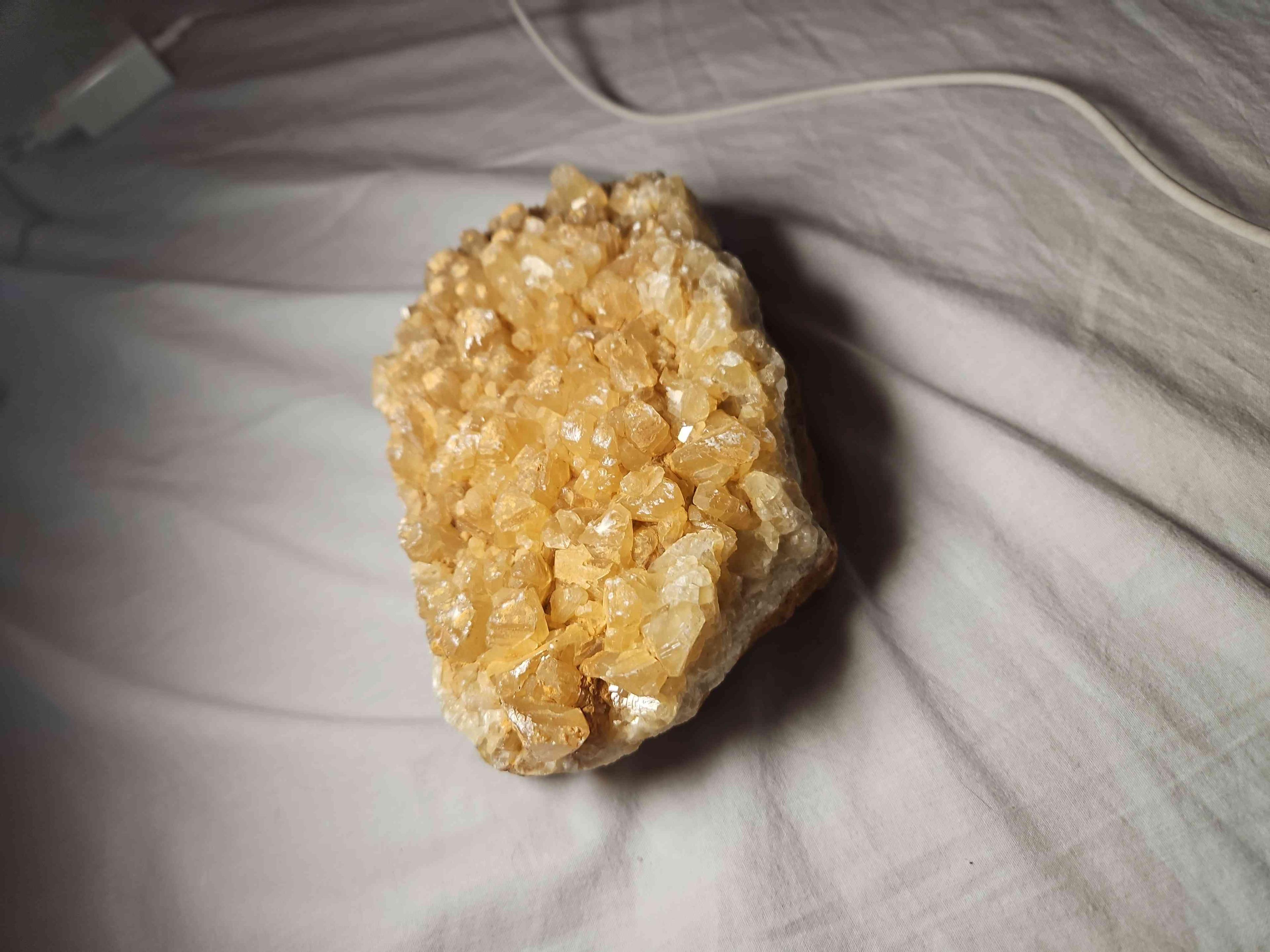 Druse de Calcite jaune 2