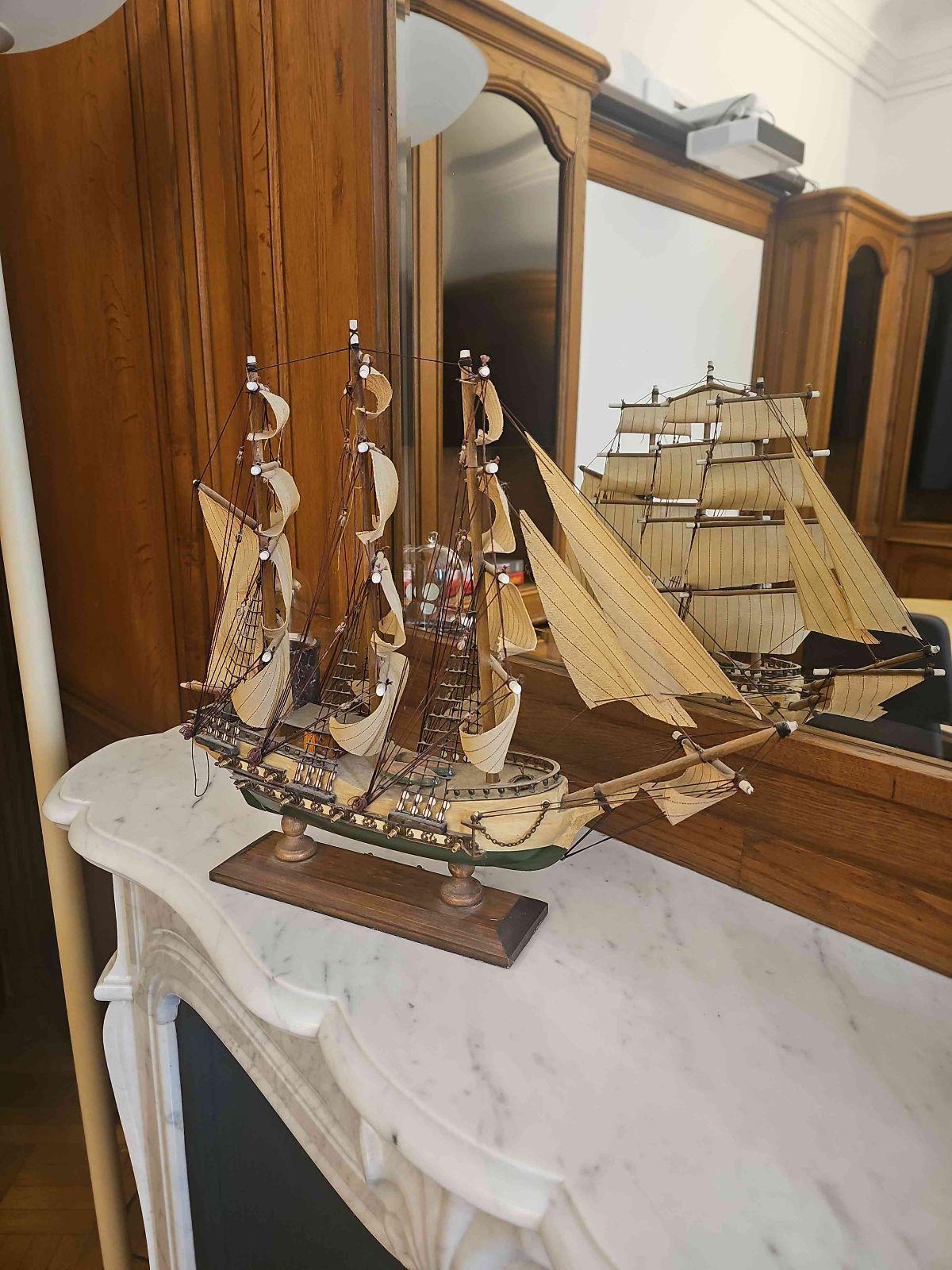 Maquette de voilier trois-mâts type HMS Victory 3